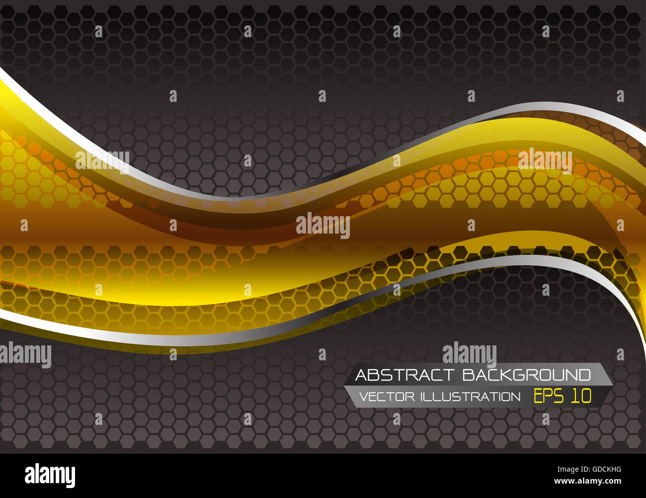 Résumé fond jaune technologie conception illustration. Banque D'Images