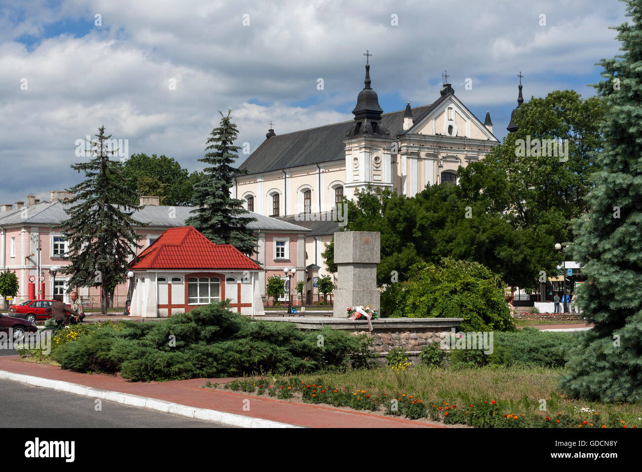 Janow Podlaski, église baroque, Podlasie, la Pologne, l'Europe. Banque D'Images