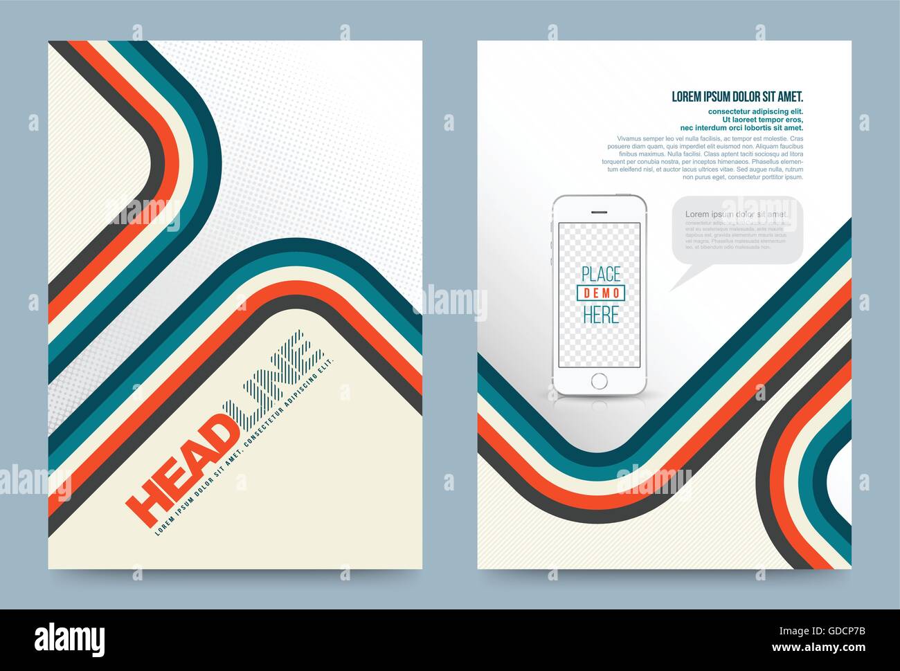 Modèle de conception de couverture de scénario et tout simplement élégant, pouvez utiliser pour flyer, brochure, rapport annuel, magazine, livre, affiche, print Illustration de Vecteur