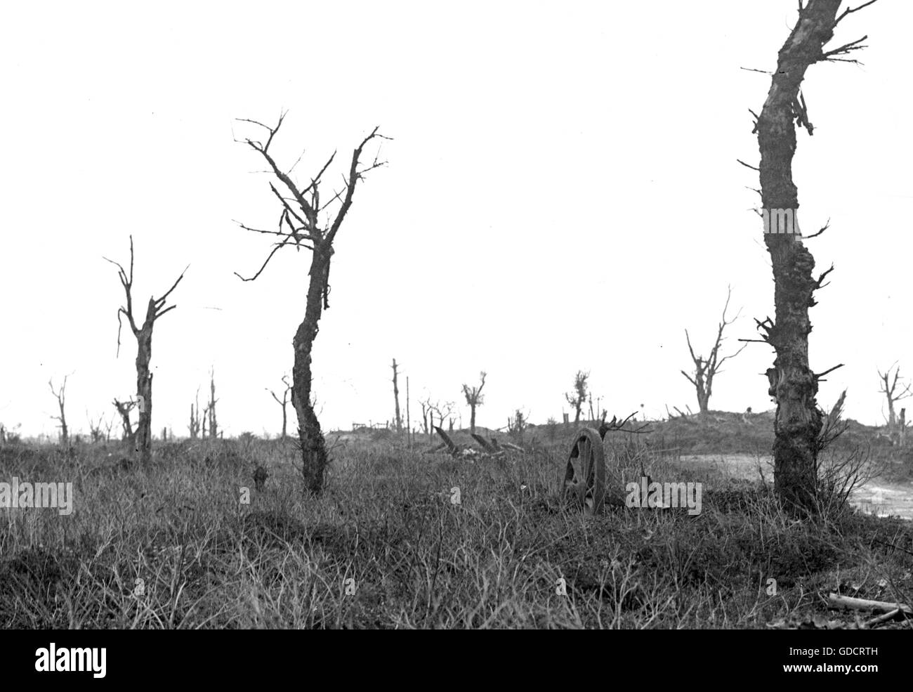 1ère guerre mondiale c1918 de bataille. Photo par Tony Henshaw numériser directement à partir d'un 5x4' négatif original © copyright mondial. Banque D'Images