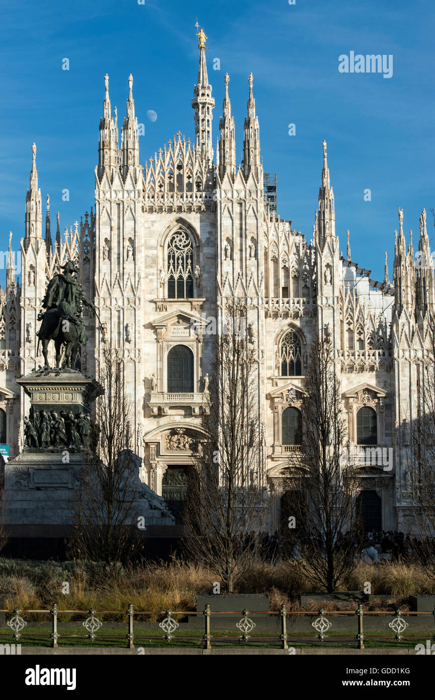 L'Italie, Lombardie, Milan, de la Cathédrale Duomo Banque D'Images