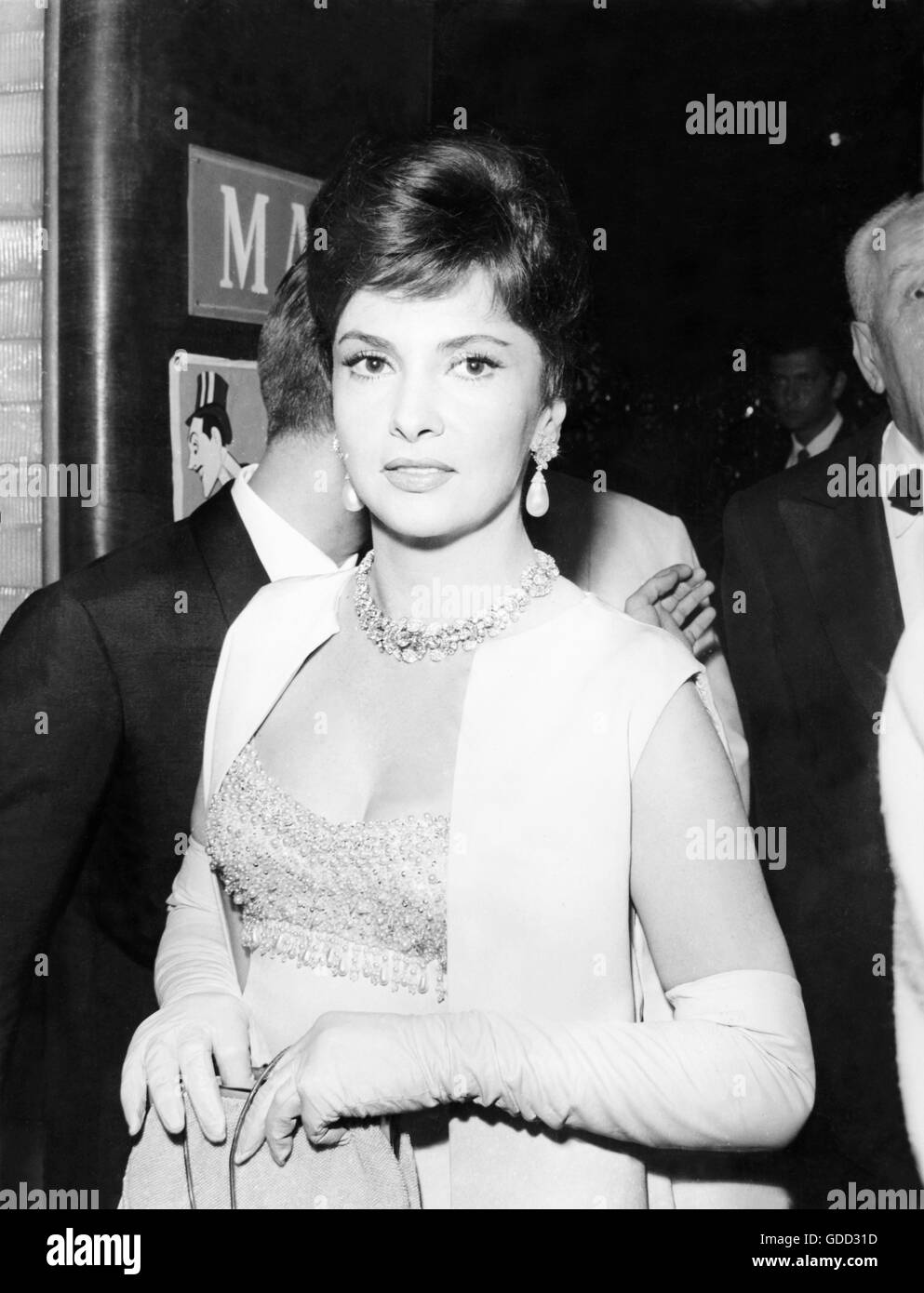 Lollobrigida, Gina, * 4.7.1927, actrice italienne, demi-longueur, XXIV. Festival Du Film De Venise, Venise, Août 1963, Banque D'Images