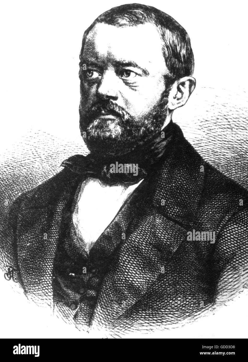 Bismarck, Otto von, 1.4.1815 - 30.7.1898, homme politique allemand, portrait, vers 1845, l'artiste n'a pas d'auteur pour être effacé Banque D'Images