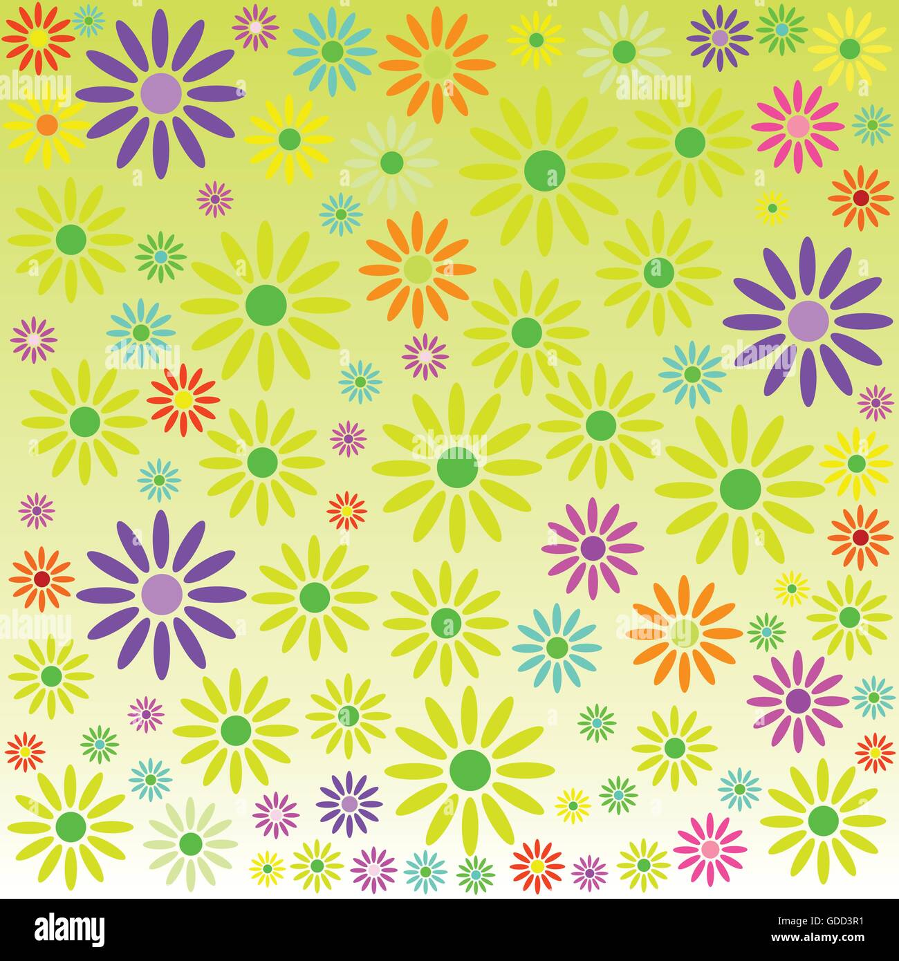 Arrière-plan avec des fleurs vector illustration Illustration de Vecteur