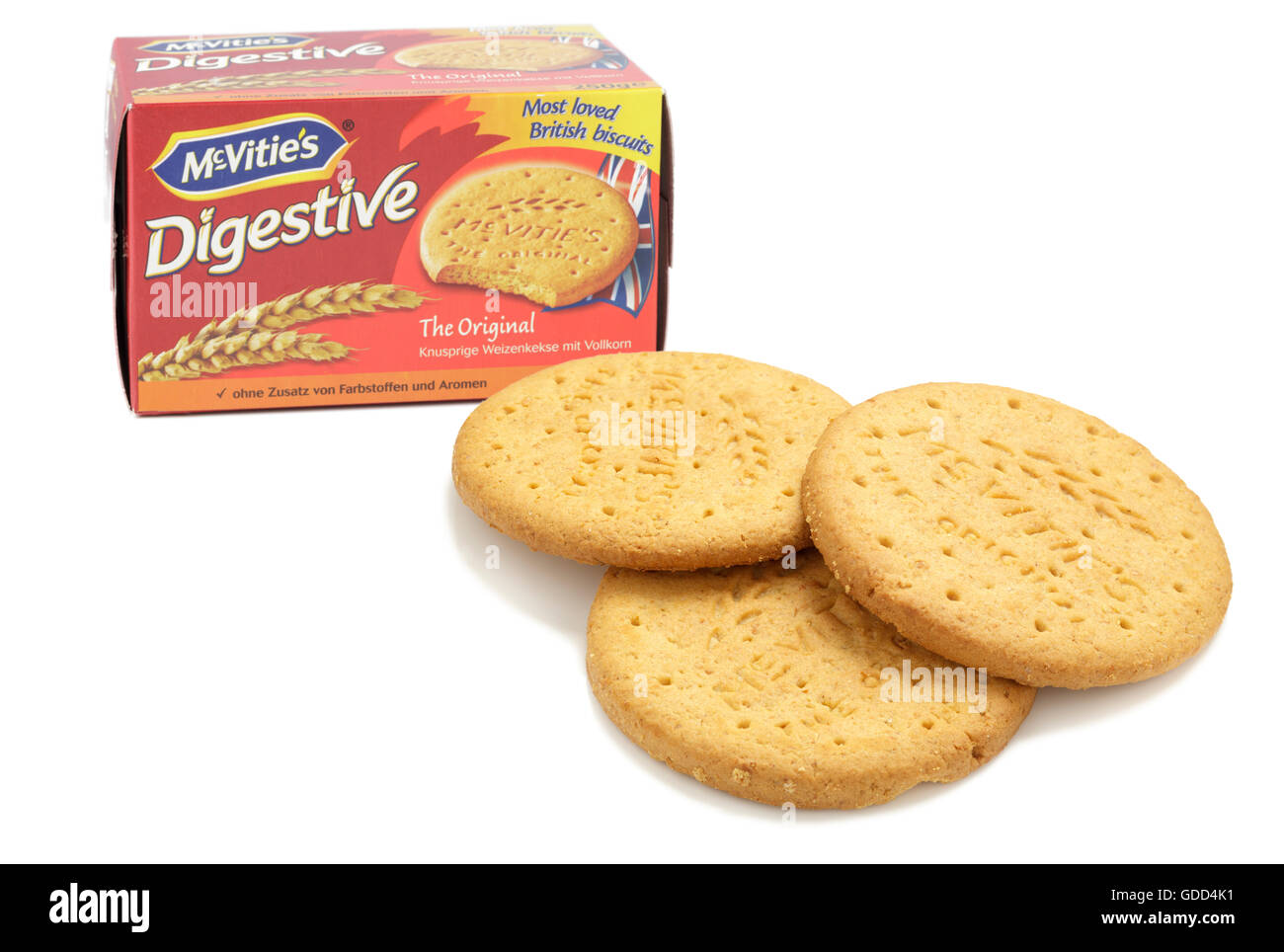 McVities biscuits digestifs avec paquet allemand Banque D'Images