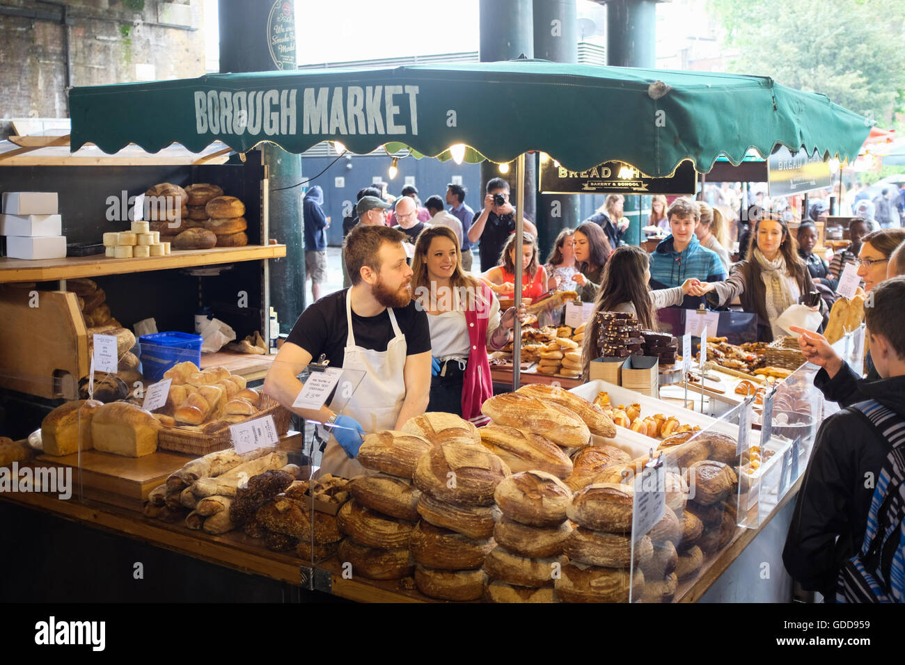 Borough Market à Londres, en Angleterre. Banque D'Images
