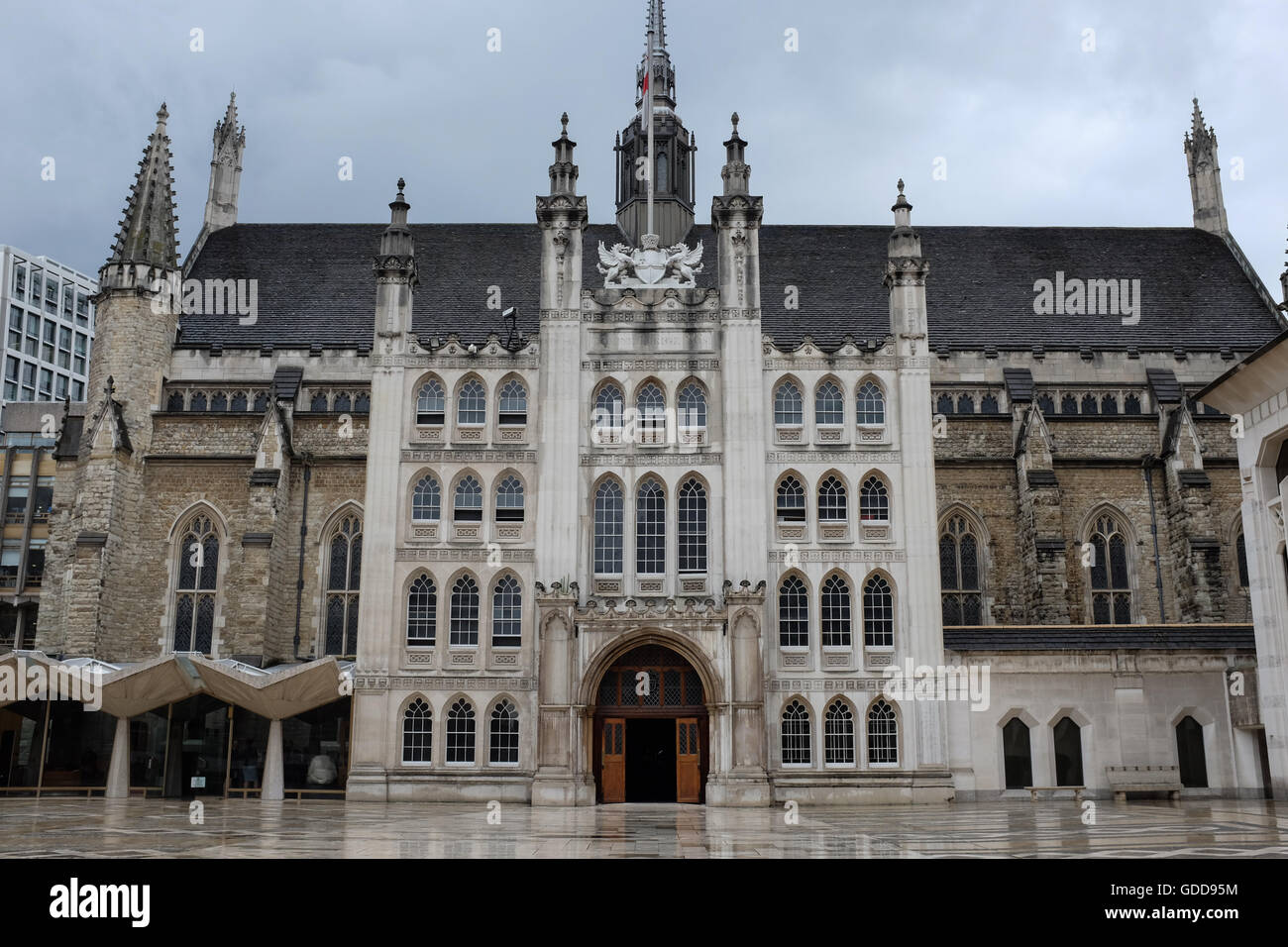 Guildhall dans la ville de Londres, en Angleterre. Banque D'Images