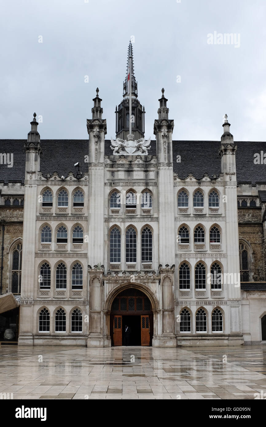 Guildhall dans la ville de Londres, en Angleterre. Banque D'Images