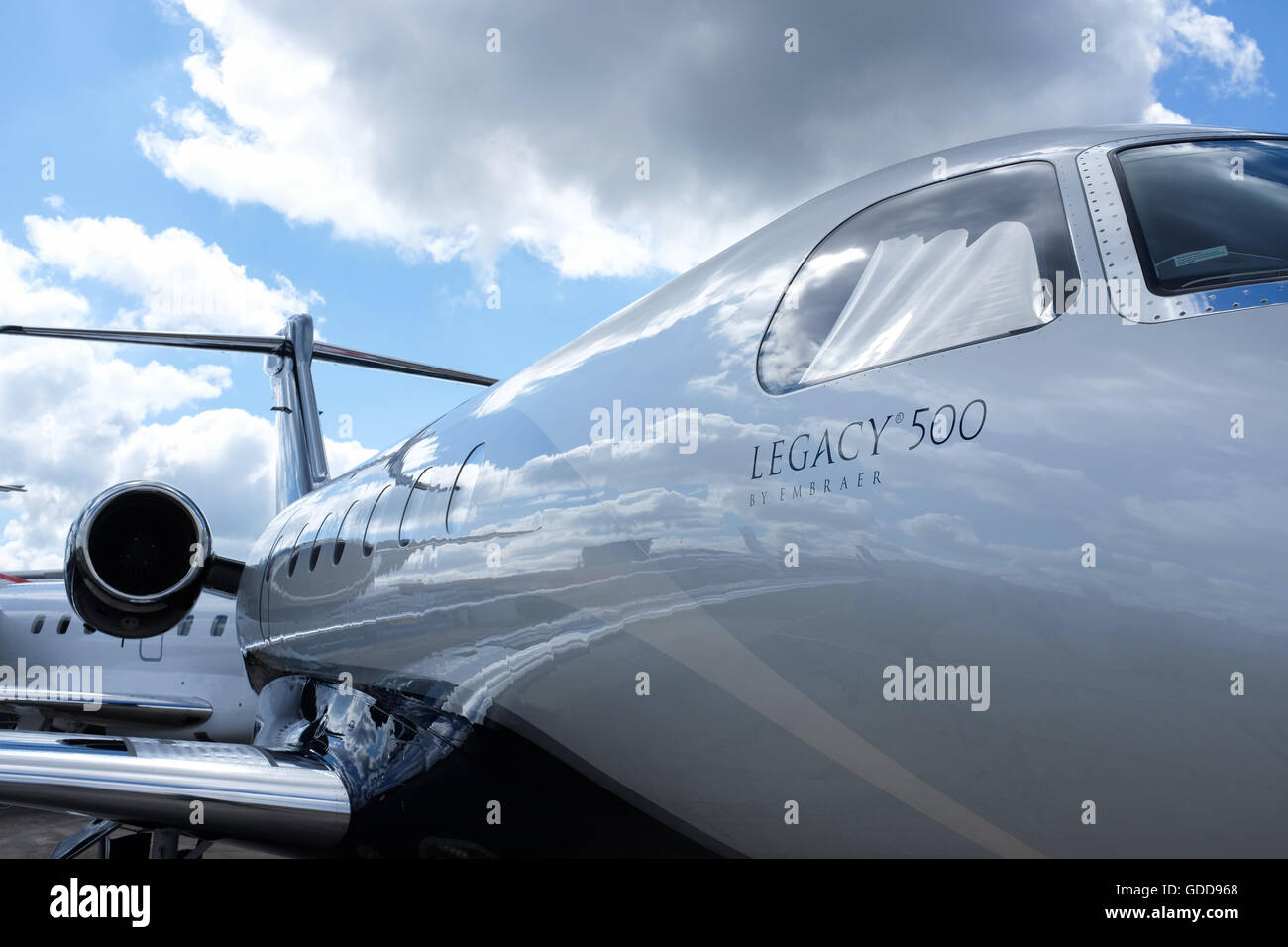Le jet d'affaires Legacy 500 par Embraer. Banque D'Images