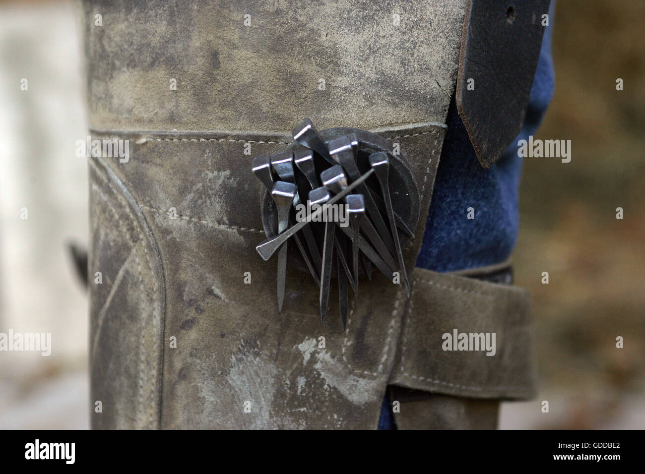 L'équipement, des clous de Forge Banque D'Images