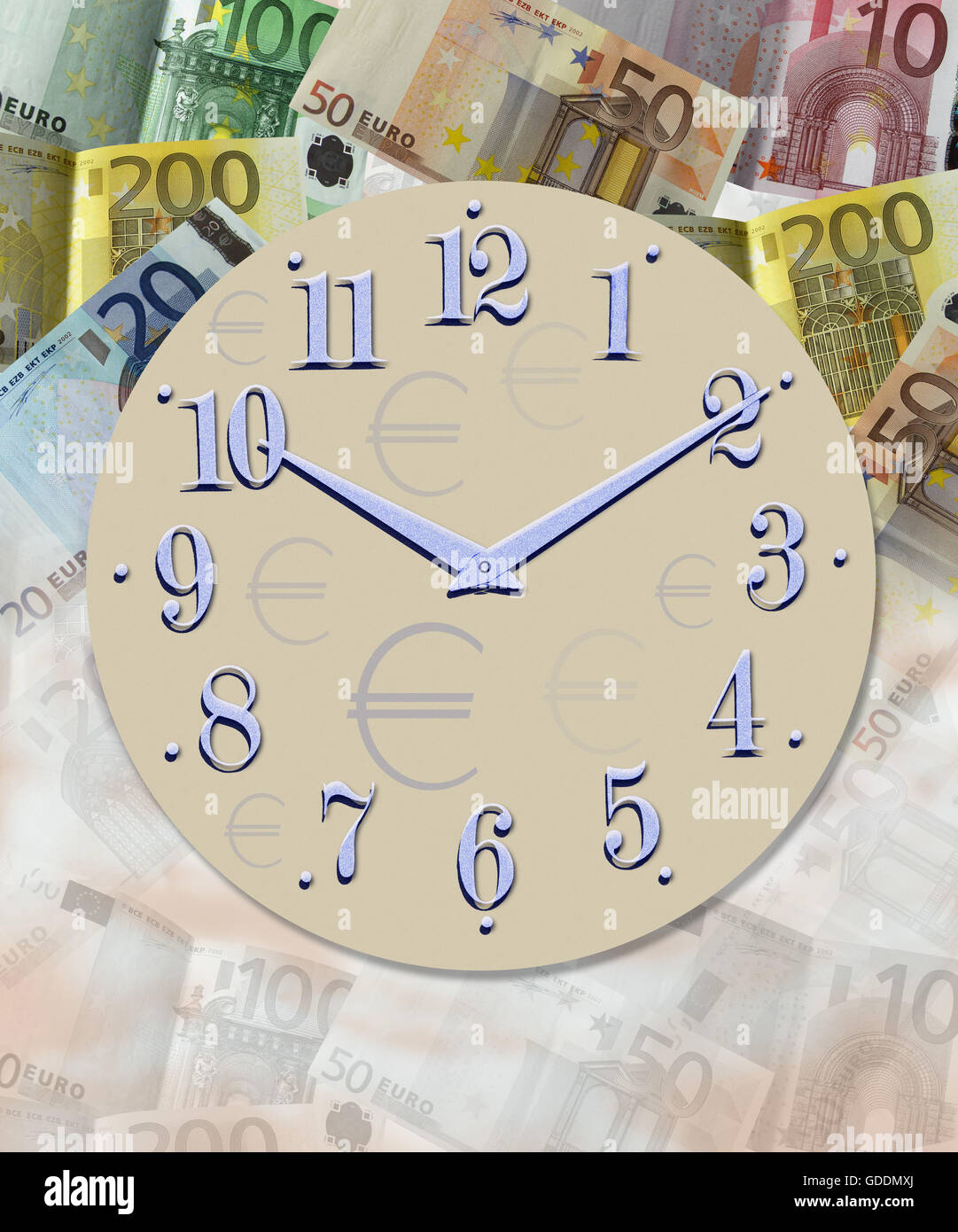 Le temps est argent, image symbolique Banque D'Images