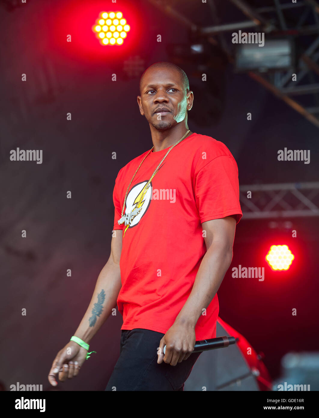 Londres, Royaume-Uni. 15 juillet, 2016. Giggs effectue le jour 1 de la Festival LoveBox à VictorianPark Crédit : Michael Tubi/ Alamy Live News Banque D'Images