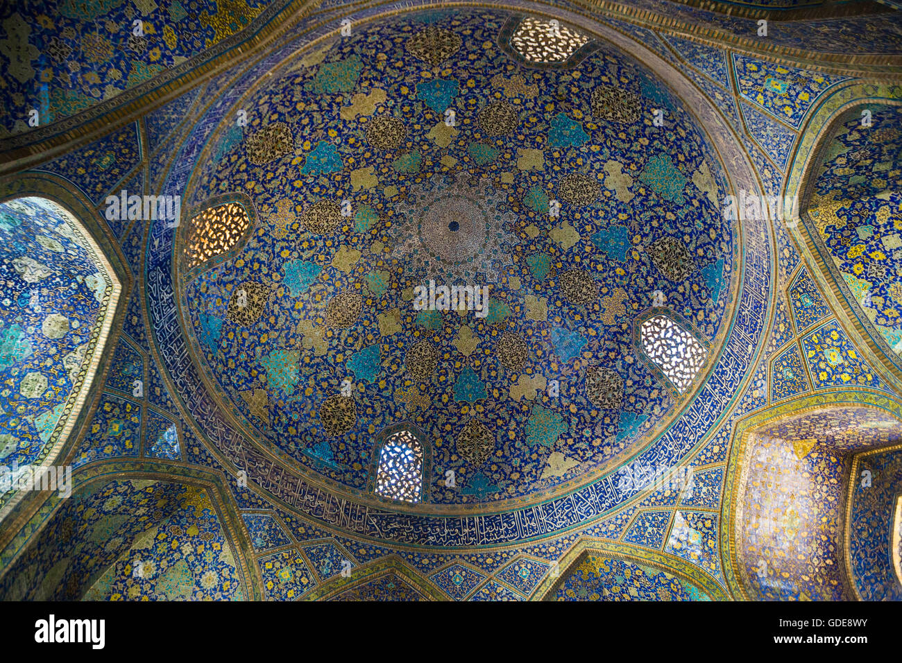 L'Iran, Ispahan, Ville de Naqsh-e Jahan Square,Mosquée Masjed-e Shah Banque D'Images
