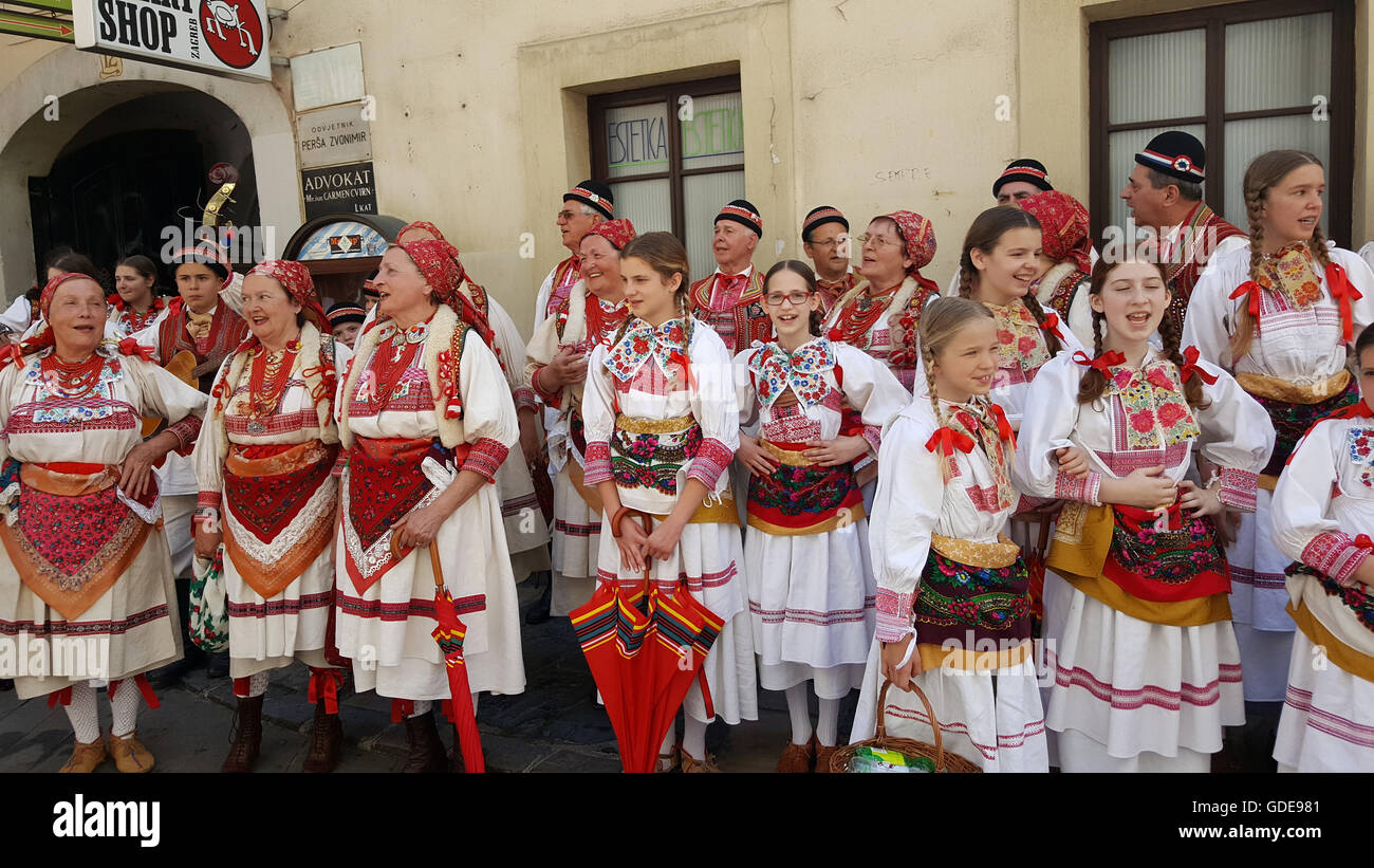 Groupe folklorique croate Zagreb, Banque D'Images