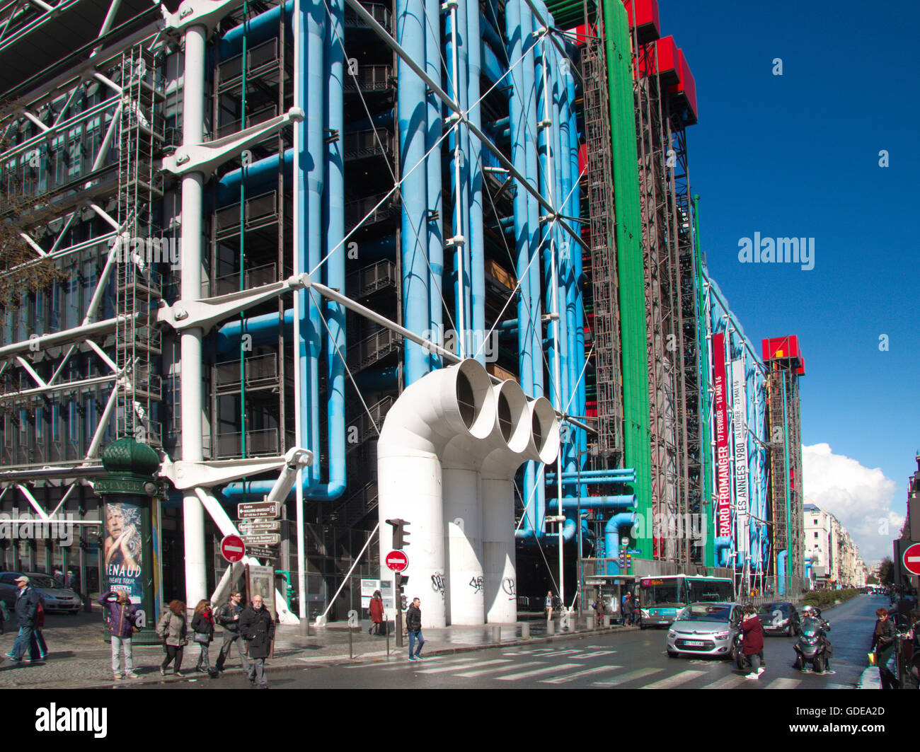 Paris, Centre Pompidou Banque D'Images