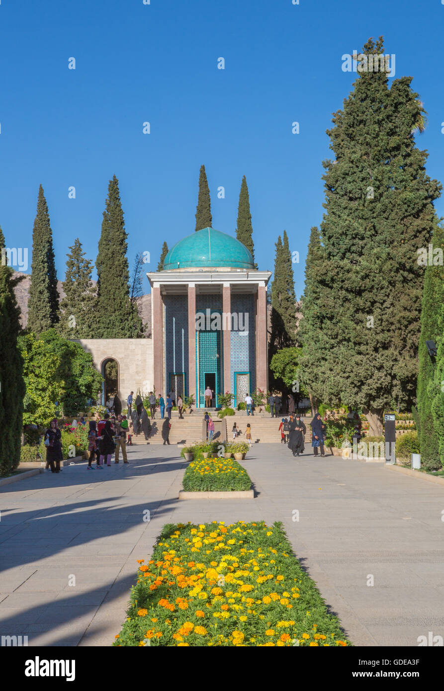 Shiraz Iran,Ville,Aramgah-e mausolée de Saadi Banque D'Images