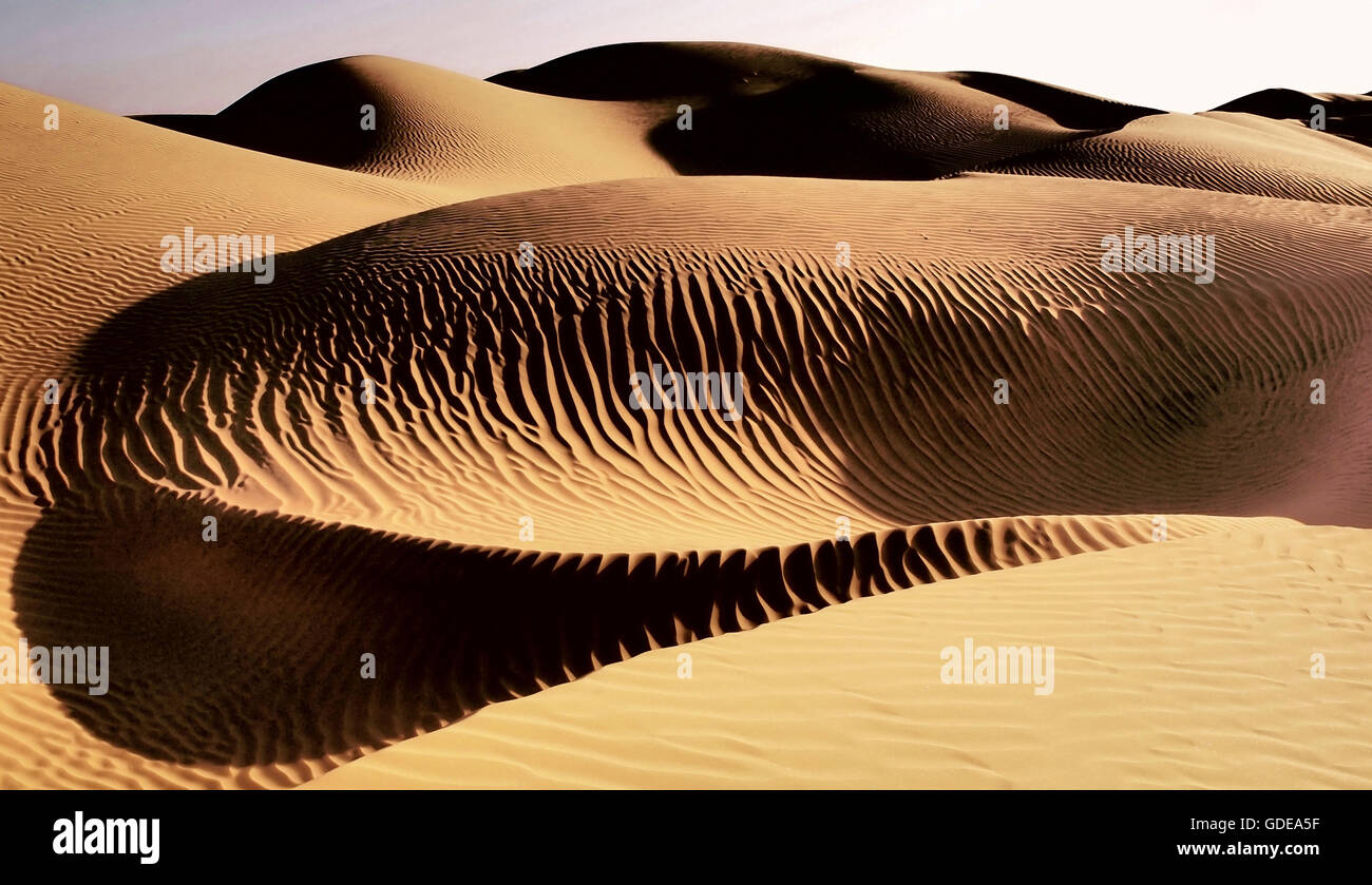 Dunes de sable,Oman,Wahiba Sands Banque D'Images
