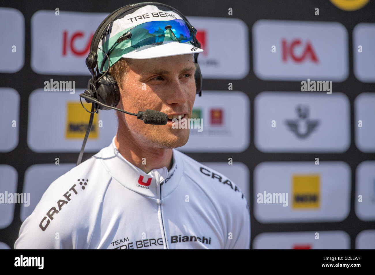 Alexander Wetterhall a remporté le championnat suédois en course cycliste sur piste de la ville de Norrköping Banque D'Images