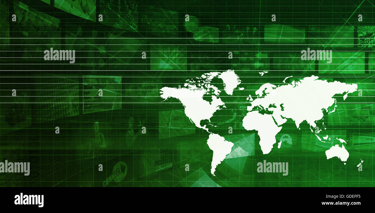 La logistique internationale et concept de chaîne d'arrière-plan Banque D'Images