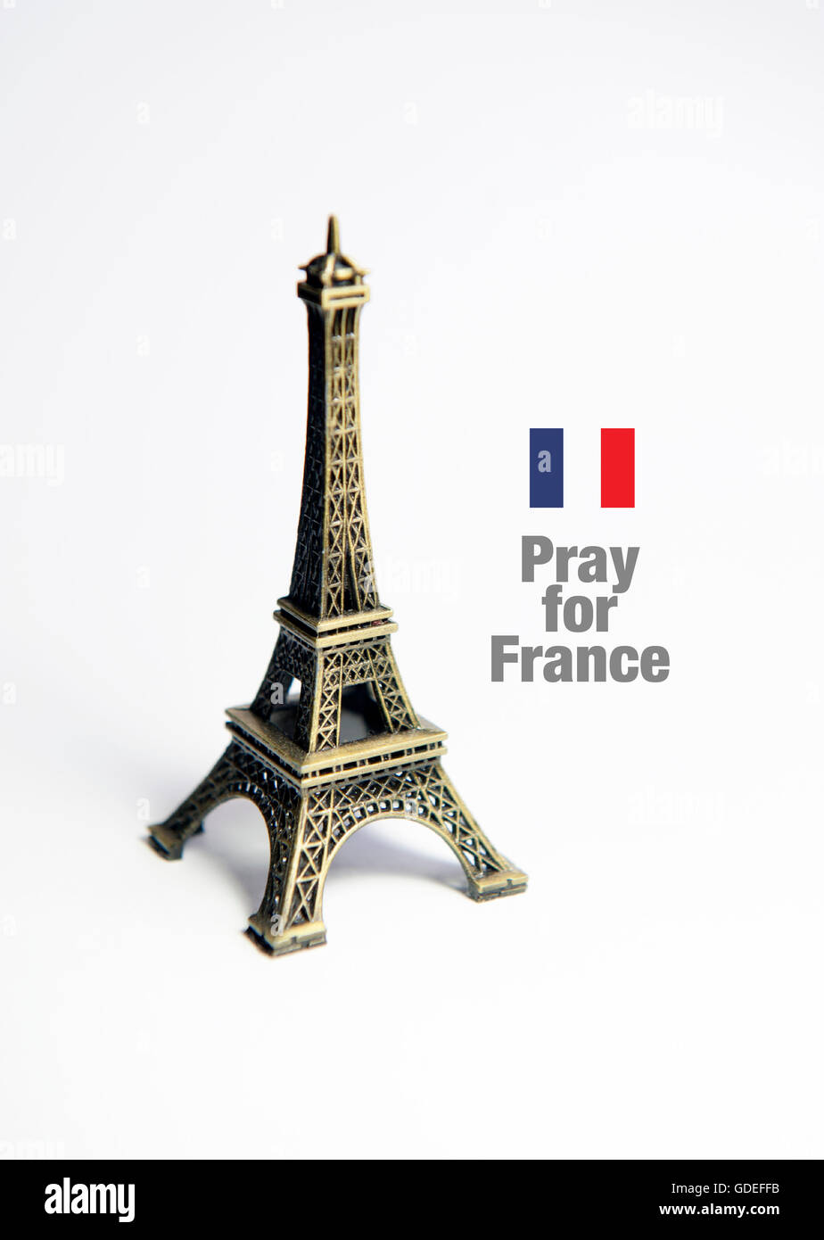 Priez pour la France Banque D'Images