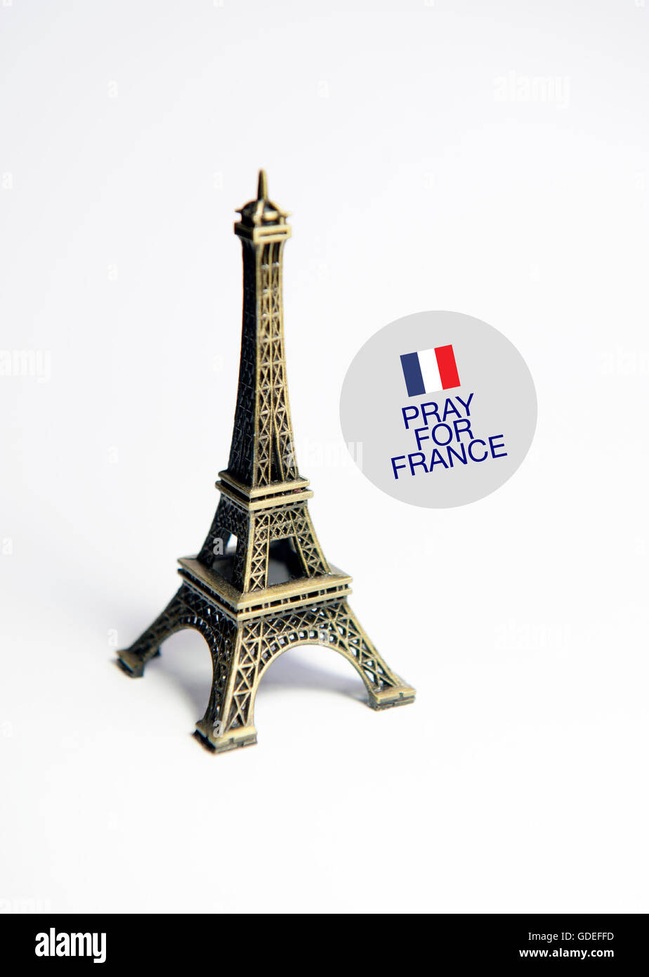 Priez pour la France Banque D'Images