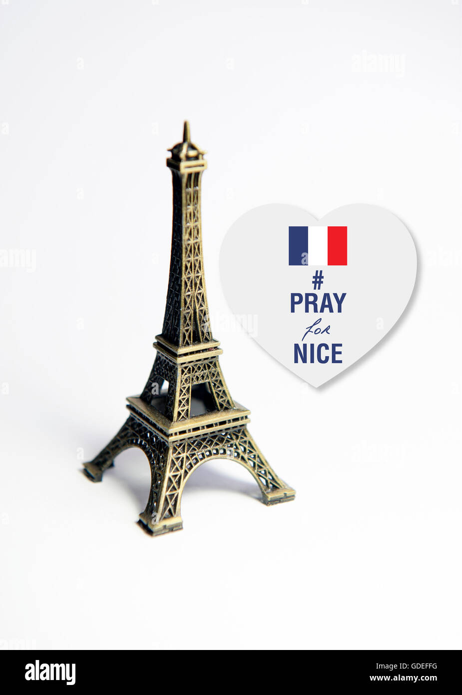 Priez pour Nice Banque D'Images