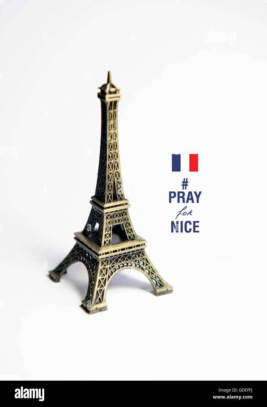 Priez pour Nice Banque D'Images
