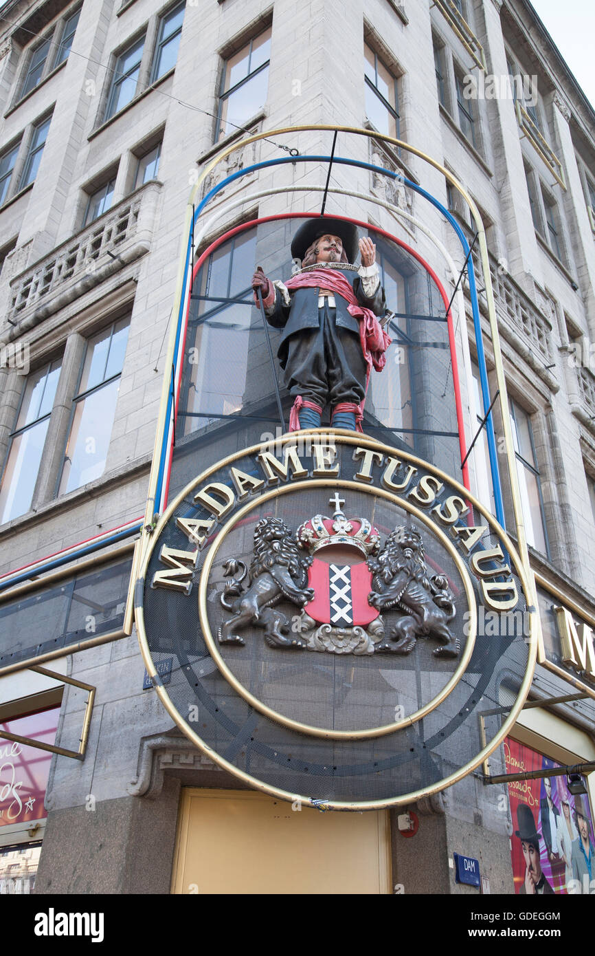 Le musée Madame Tussaud, Amsterdam, Holland Banque D'Images