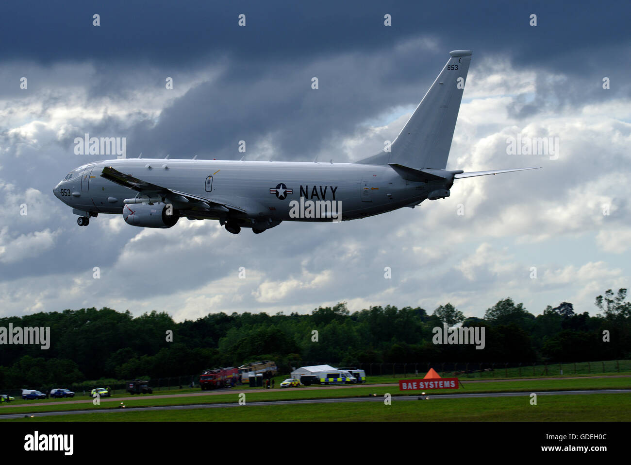 United States Navy Poseidon P8A à RIAT RAF Fairford Banque D'Images
