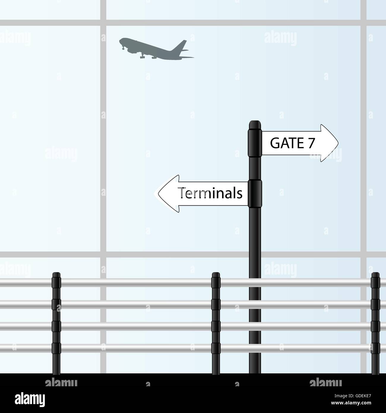 Illustration vecteur de l'aéroport Illustration de Vecteur