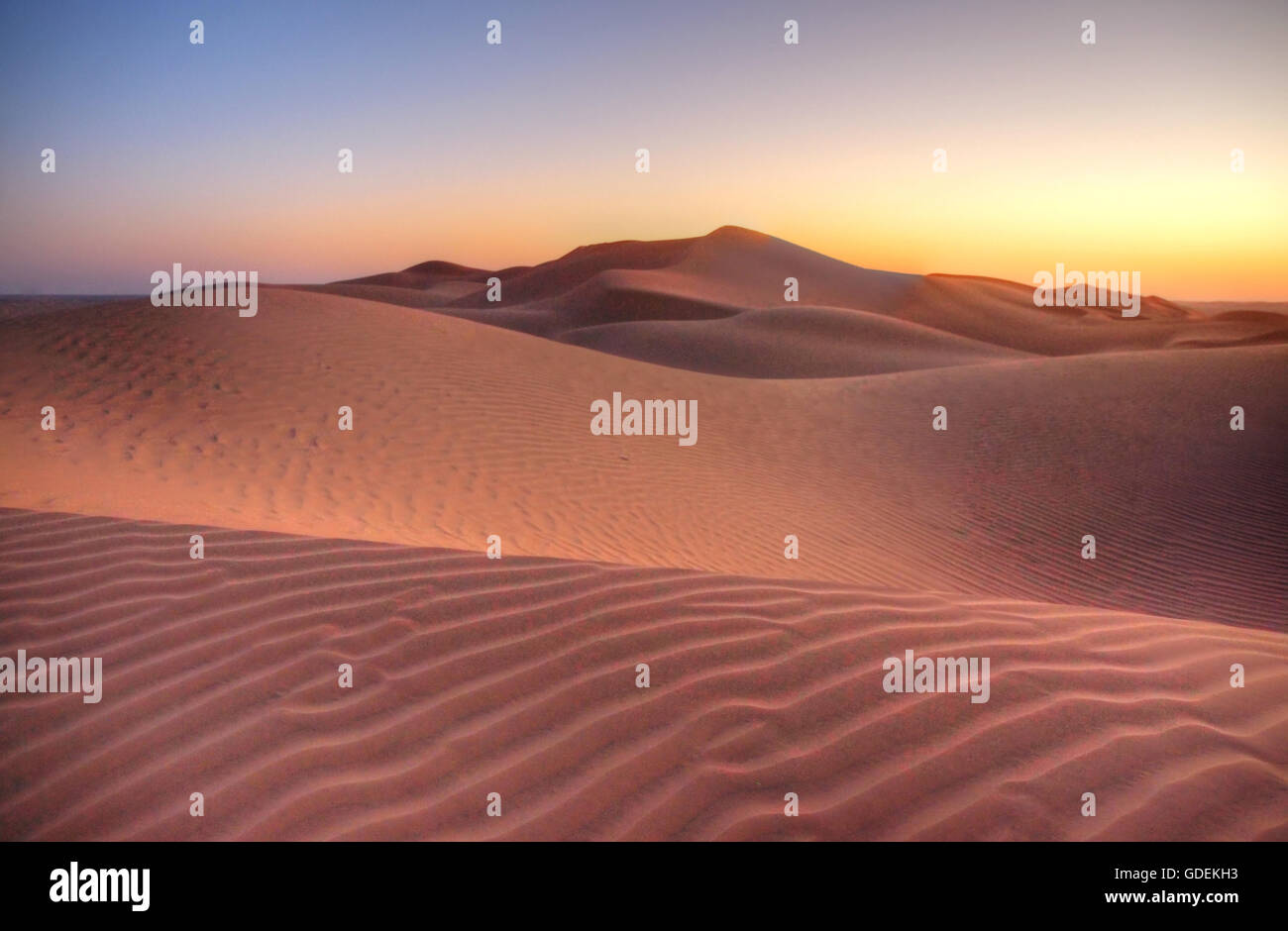 Dunes de sable,Oman,Rub Al Khali Banque D'Images