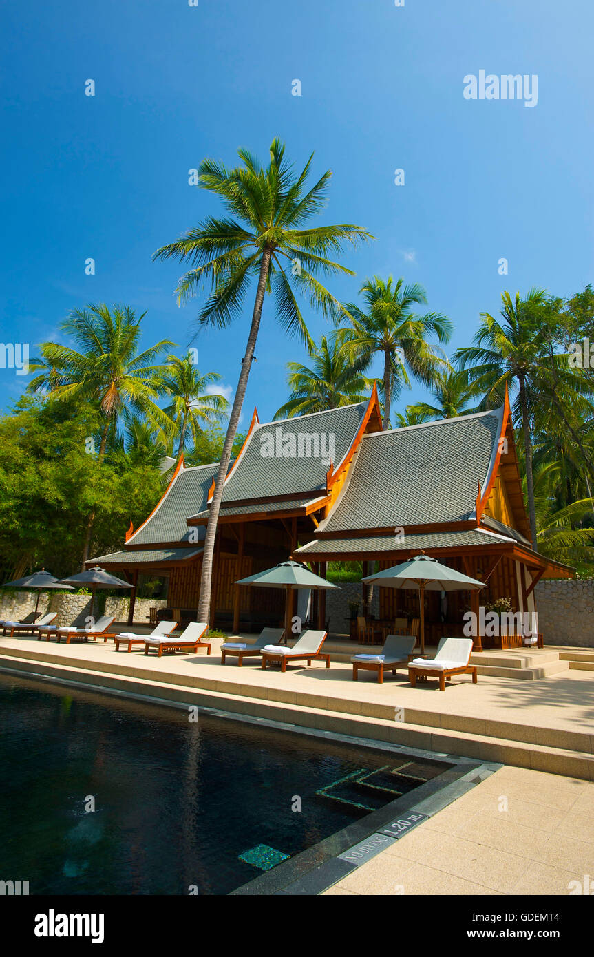 L'Amanpuri Resort, l'île de Phuket, Thaïlande Banque D'Images