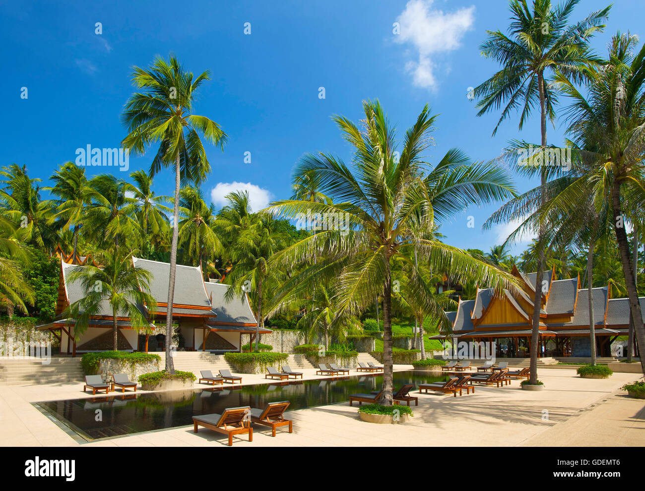 L'Amanpuri Resort, l'île de Phuket, Thaïlande Banque D'Images