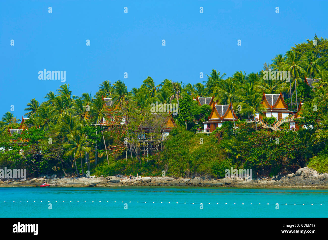 L'Amanpuri Resort, l'île de Phuket, Thaïlande Banque D'Images