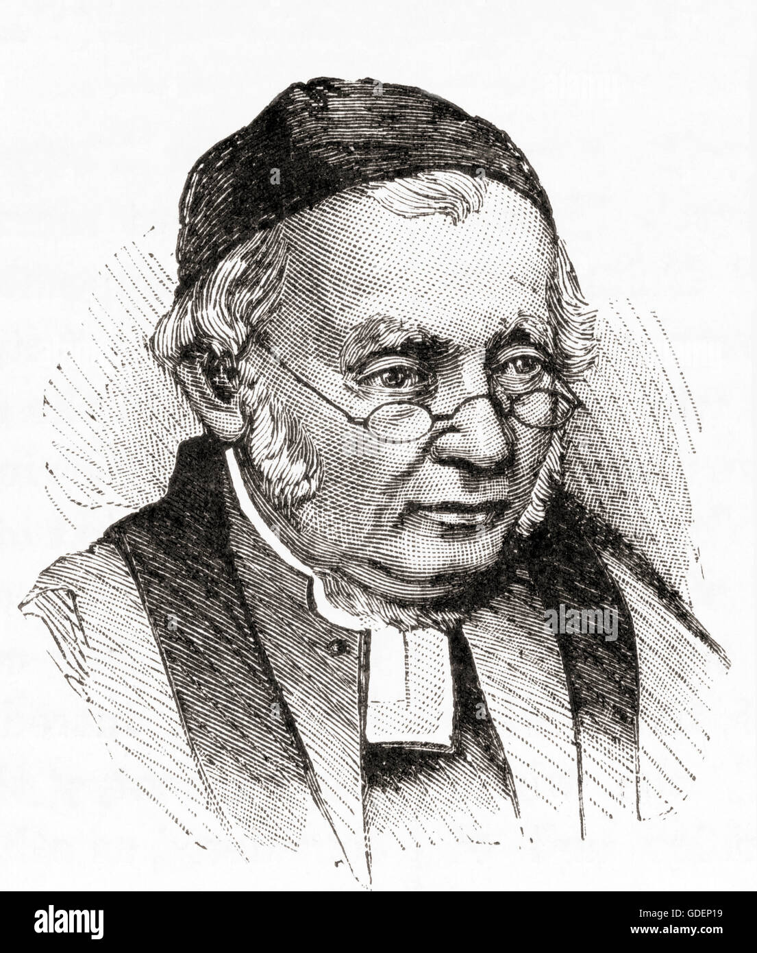 Edward Bouverie Pusey, 1800 - 1882. French churchman, Professeur d'hébreu à Christ Church, Oxford et l'un des dirigeants de la mouvement d'Oxford. Banque D'Images