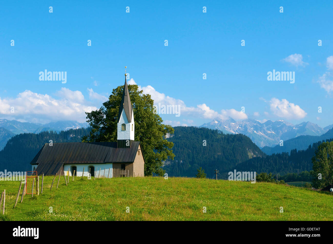 Chapelle en Allgaeu, Bolsterlang, Bavière, Allemagne Banque D'Images