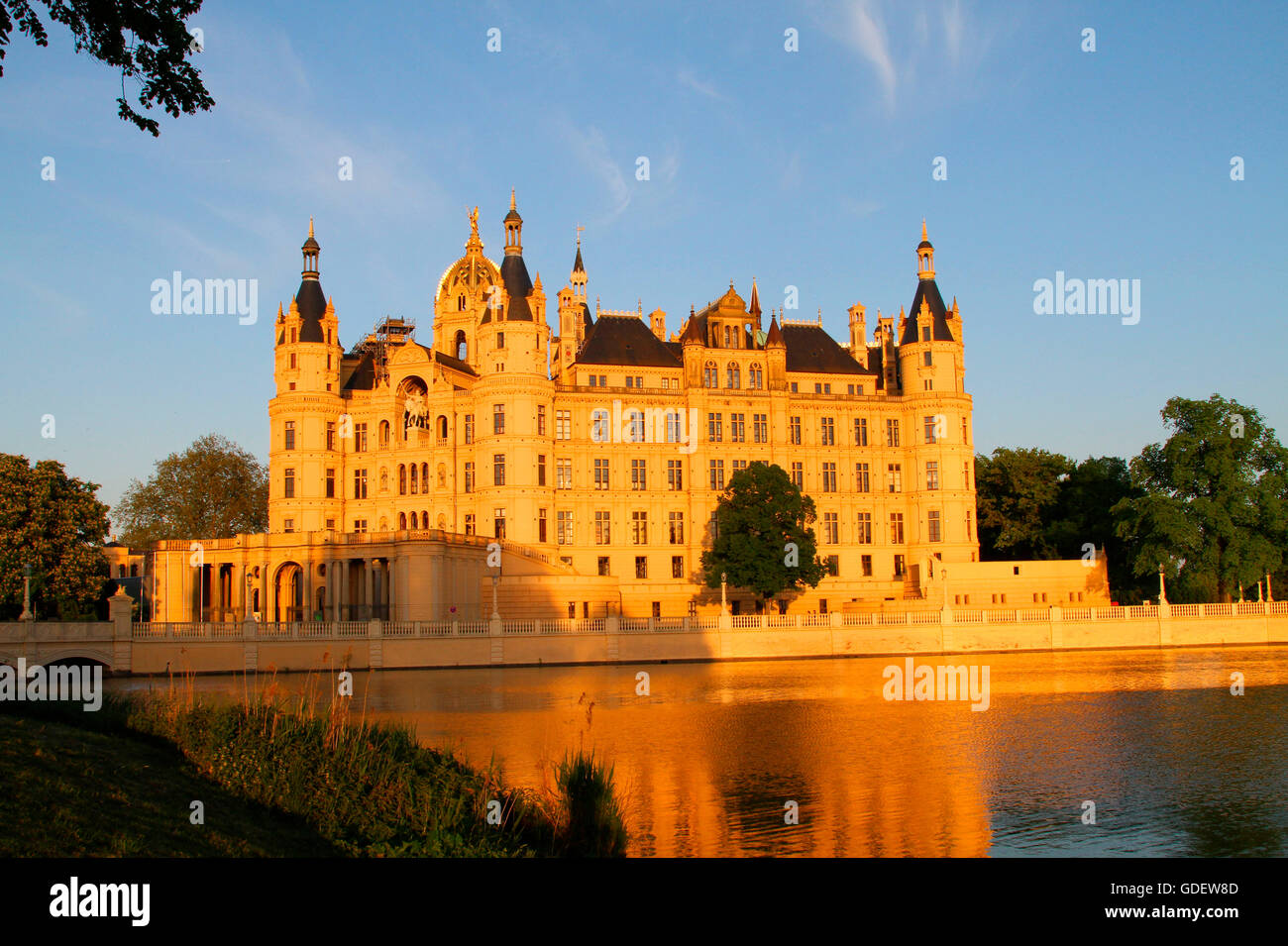 Château de Schwerin, Mecklenburg-Vorpommern, Allemagne Banque D'Images