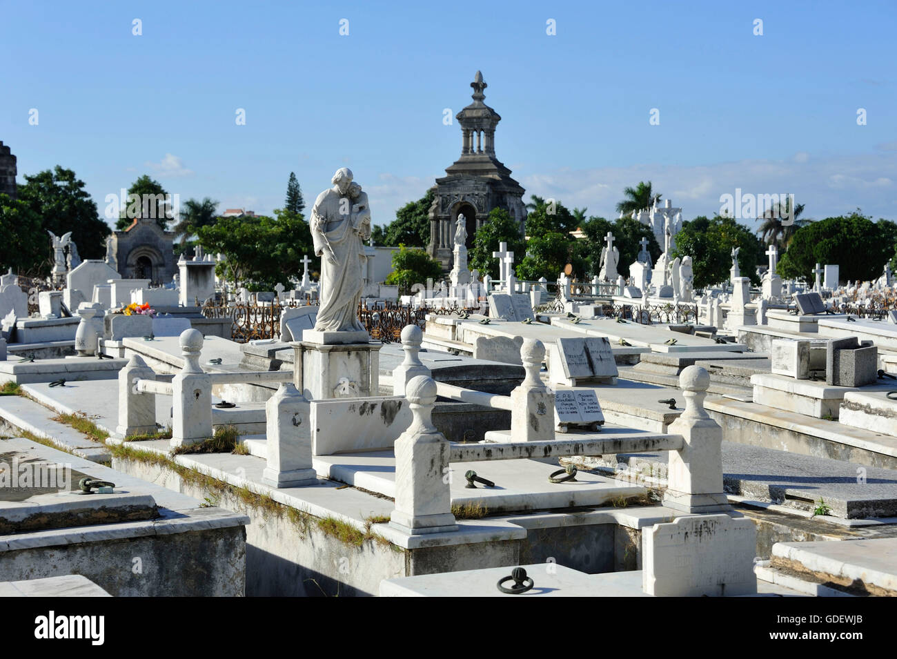 Cimetière Cristobal Colon, La Habana, La Havane, Cuba Banque D'Images