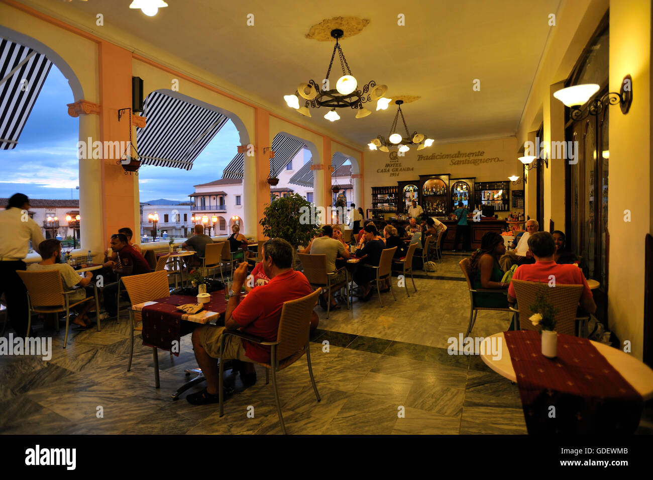 Hôtel Casagranda qui a été, Santiago de Cuba, Cuba Banque D'Images