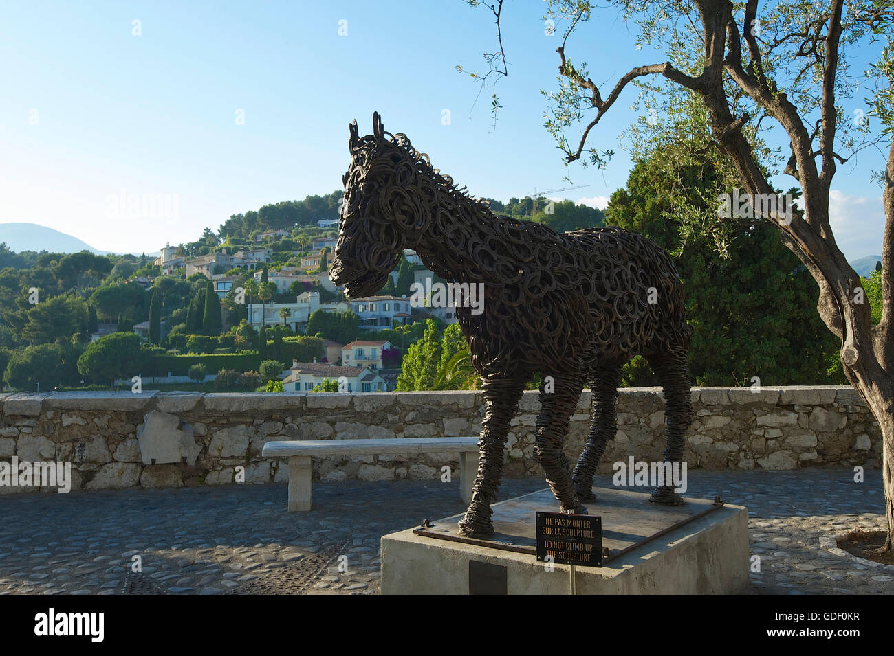 La sculpture à Saint Paul de Vence, Côte d ?Azur, France Banque D'Images