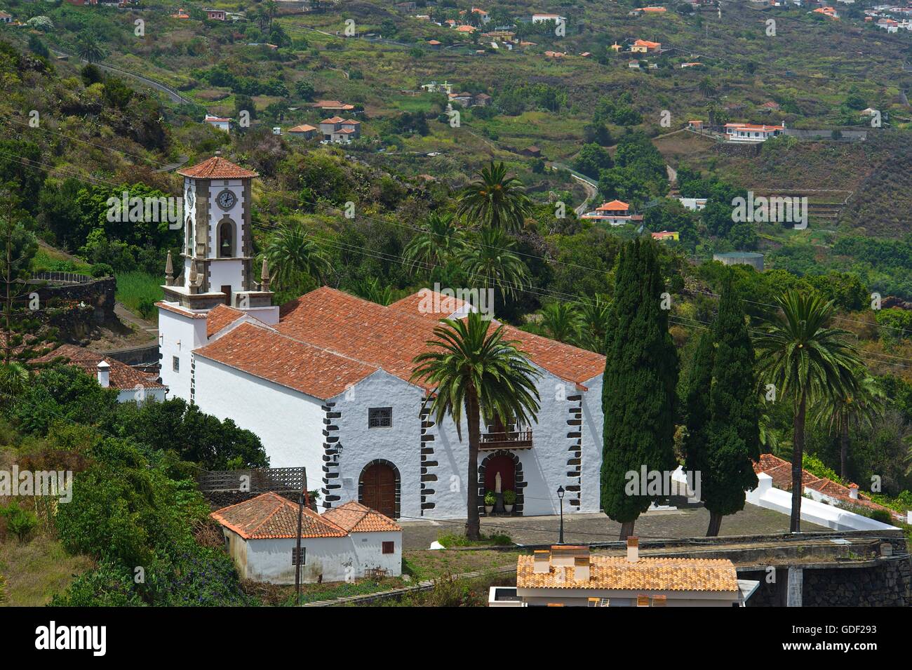 Église San Blas à Villa de Mazo, La Palma, Îles Canaries, Espagne Photo  Stock - Alamy