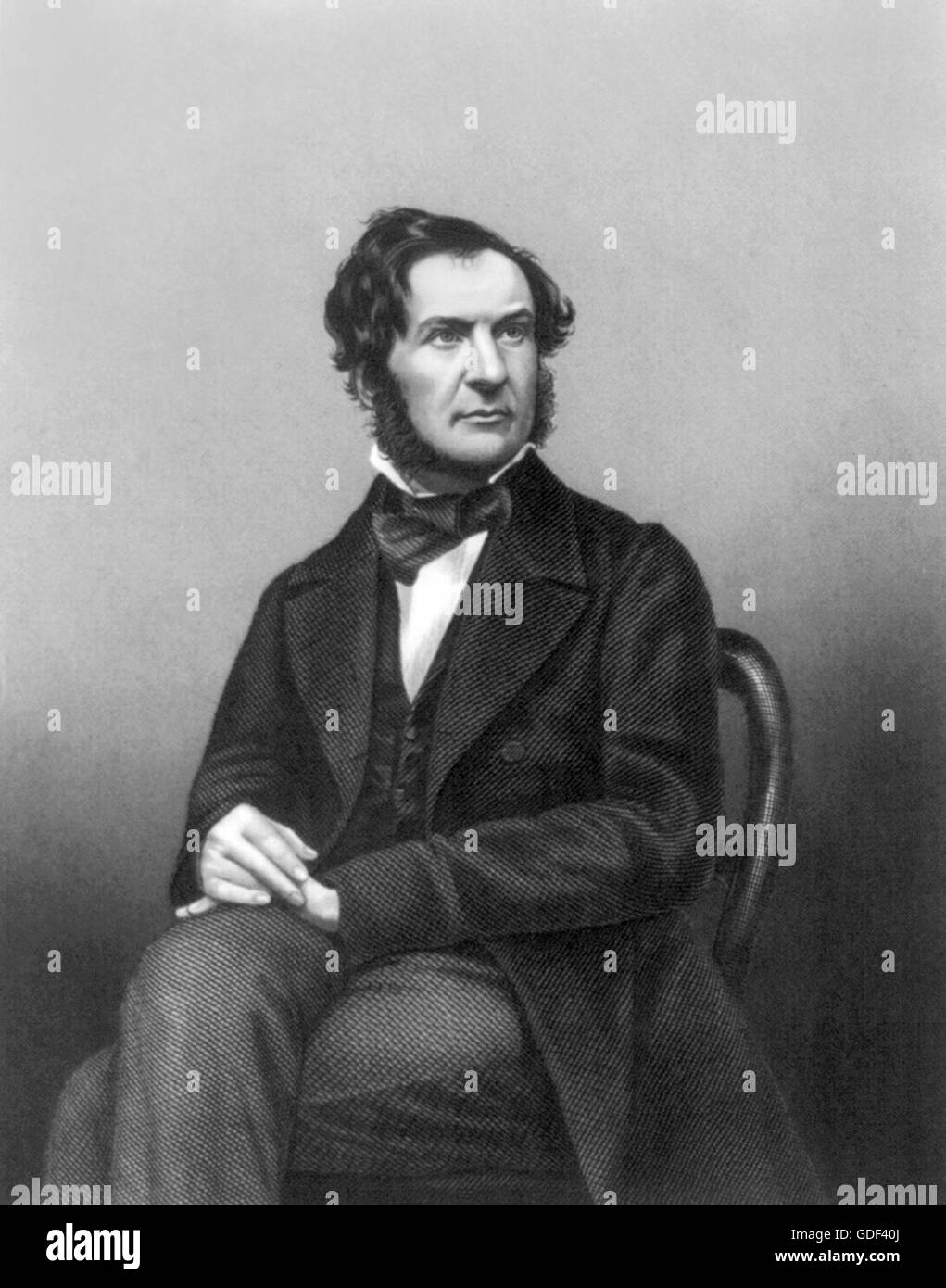 William Gladstone (1809-1898) Gravure non datée. Banque D'Images