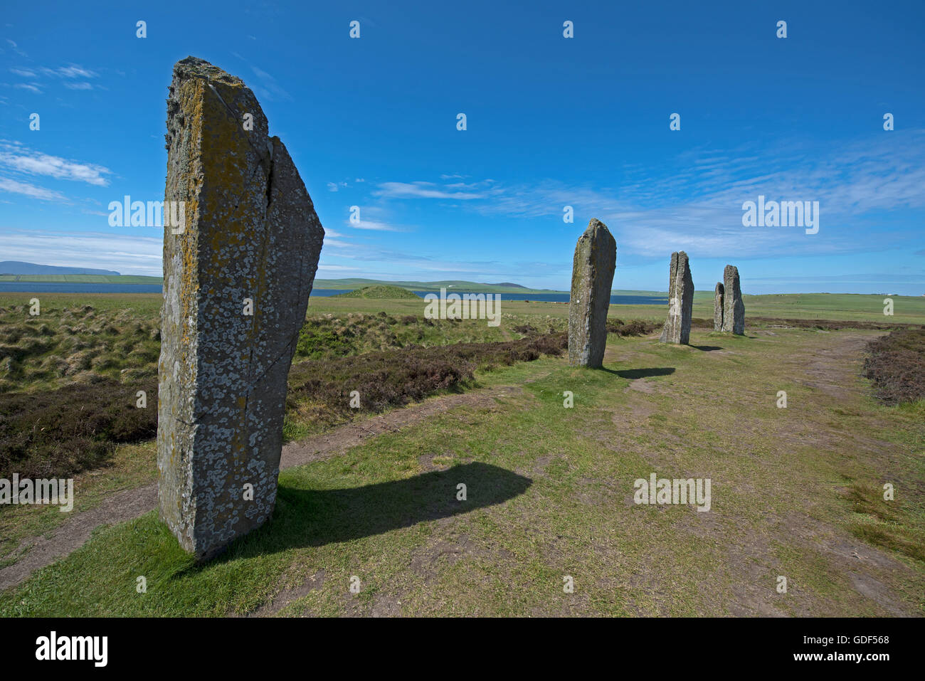 Anneau de mégalithes, Shetlands Sternness. Mainland îles Orkney. 10 716 SCO. Banque D'Images