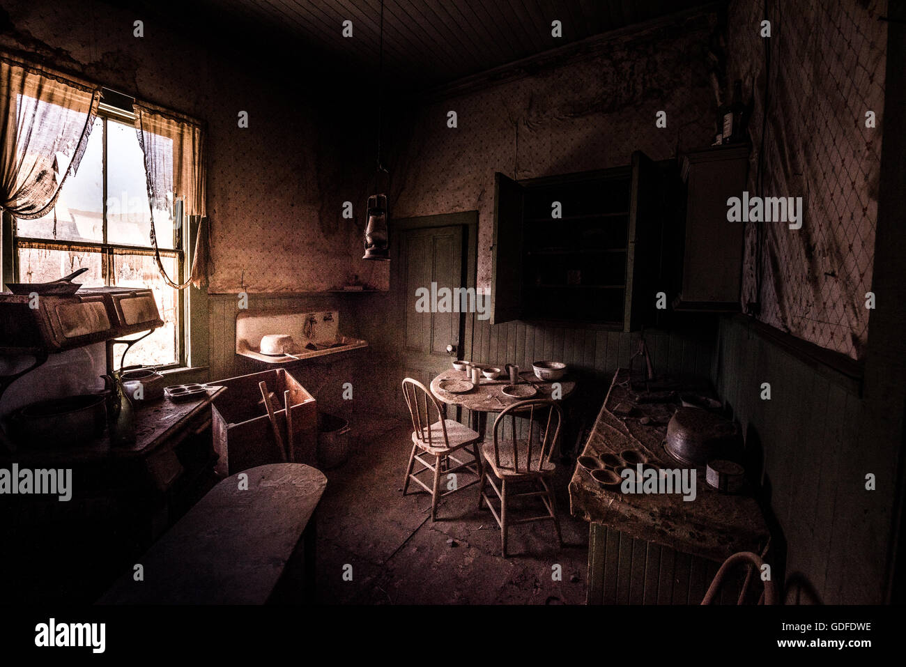 Bodie Ghost Town bruit ajouté intentionnellement pour look vintage Banque D'Images