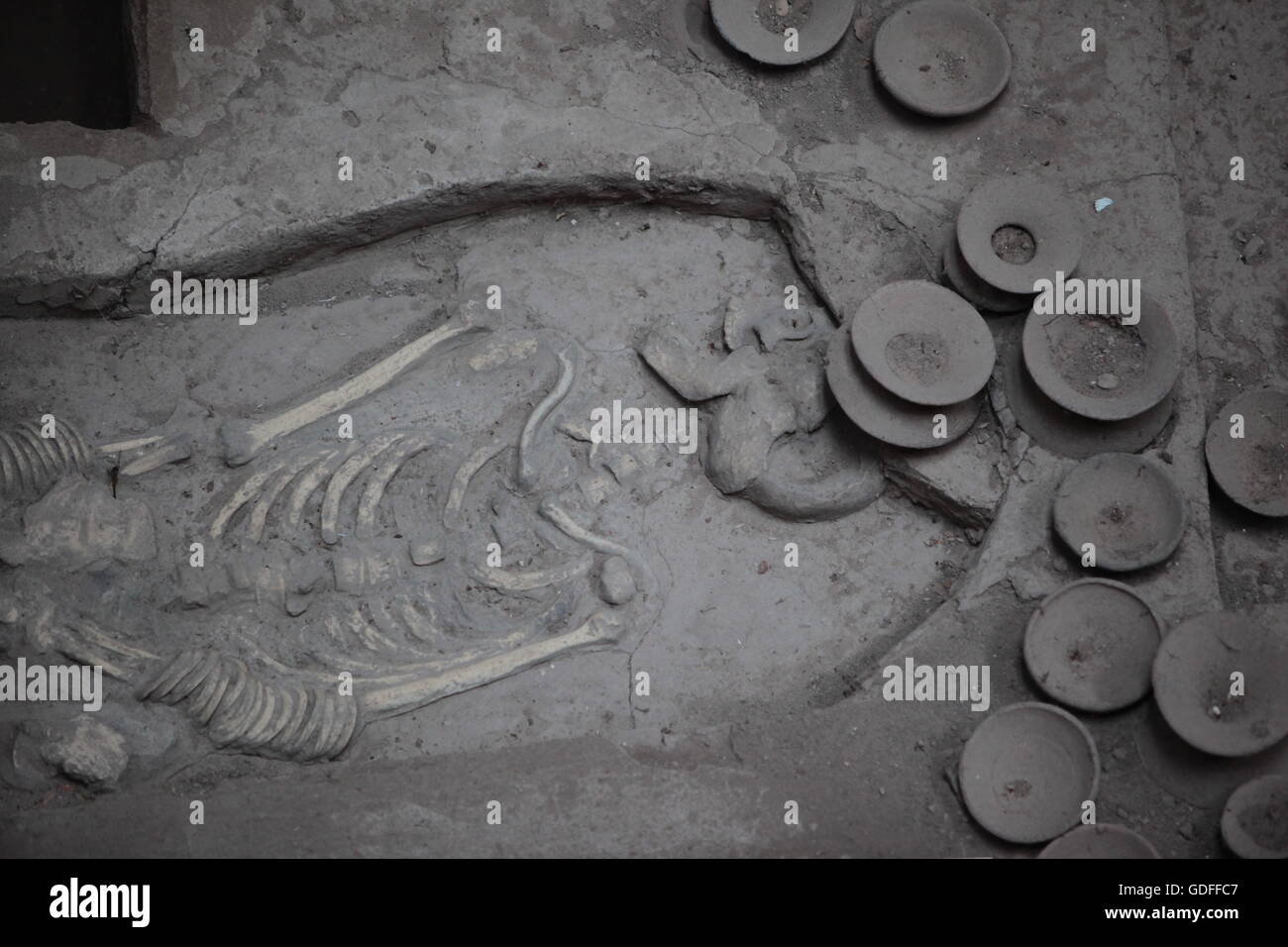 Le village Ban Prasat et ses 3000 ans de culture agricole près de la ville de Khorat ou Nakhon Ratchasima dans la région de Banque D'Images