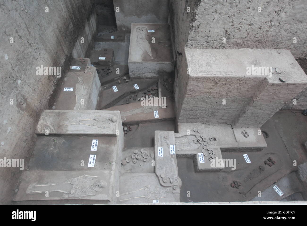 Le village Ban Prasat et ses 3000 ans de culture agricole près de la ville de Khorat ou Nakhon Ratchasima dans la région de Banque D'Images