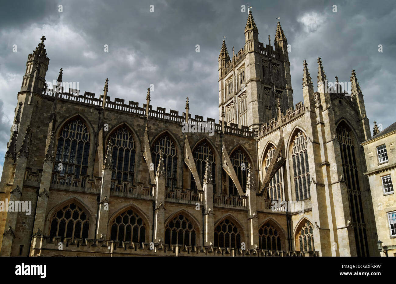 UK,baignoire,l'abbaye de Bath, Cathédrale de l'église de St Peter et St Paul Banque D'Images