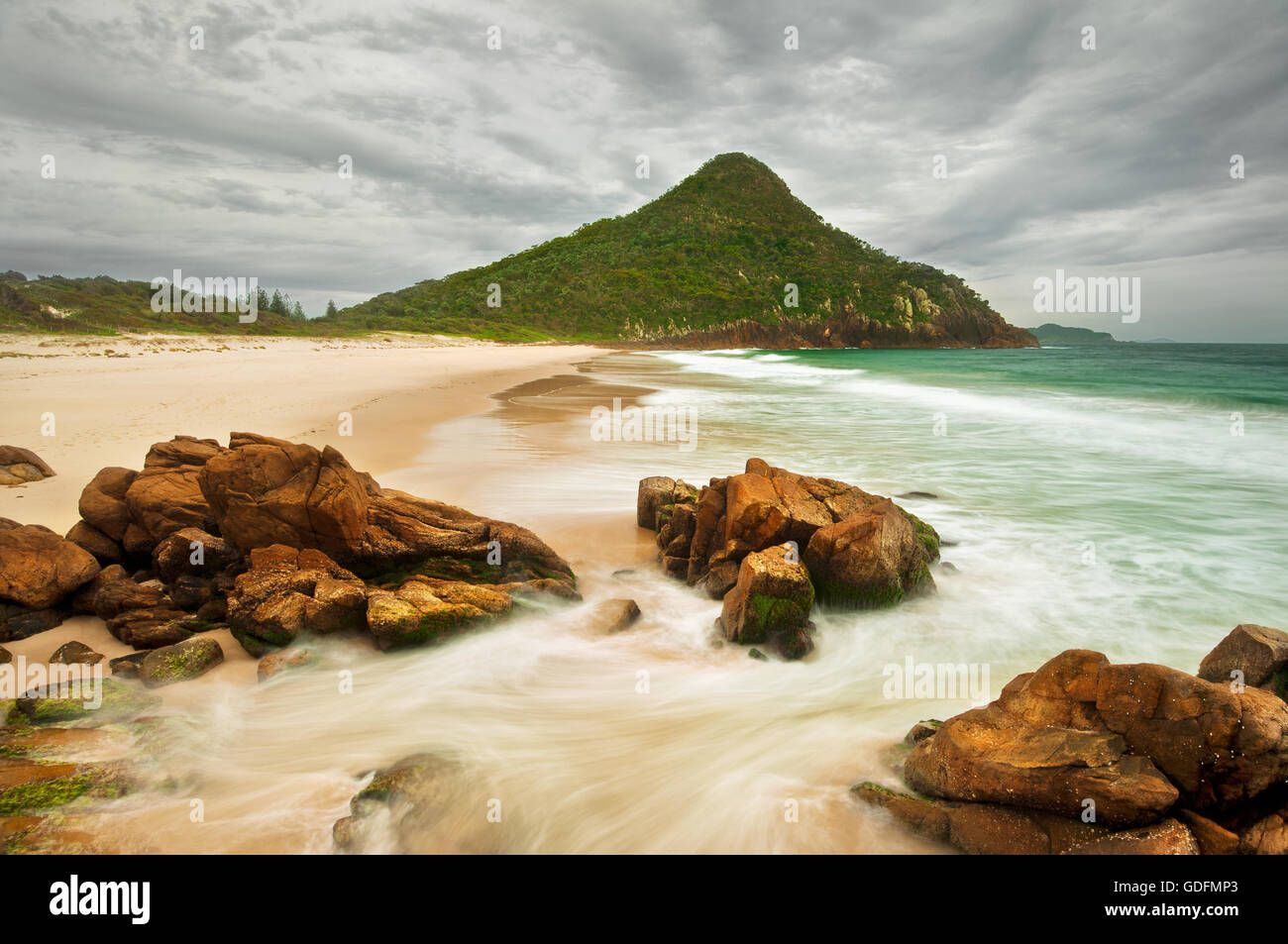Zenith plage et à tête Tomaree Tomaree National Park. Banque D'Images