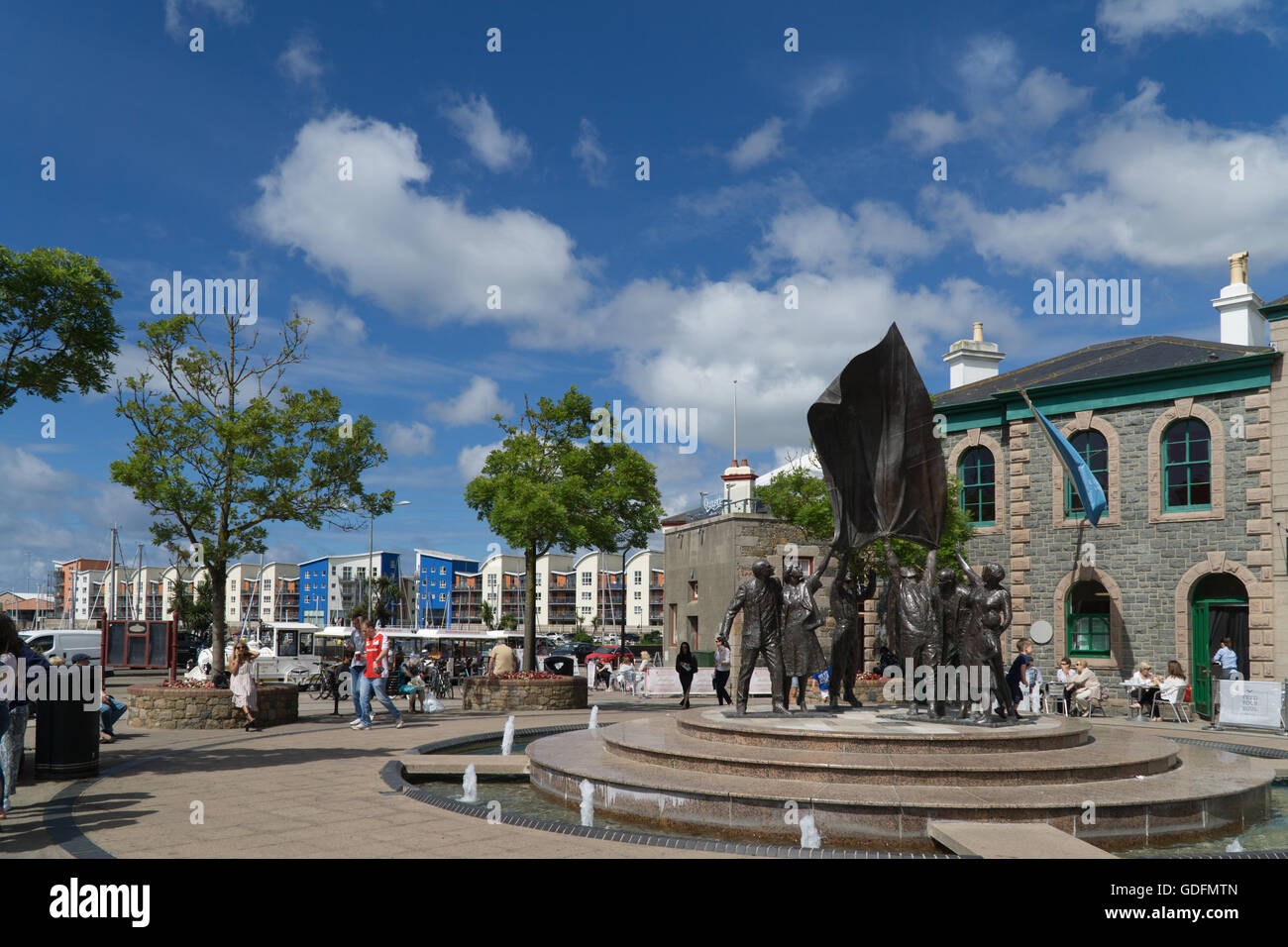 Place de la libération,Jersey,St.Helier, Channel Islands Banque D'Images