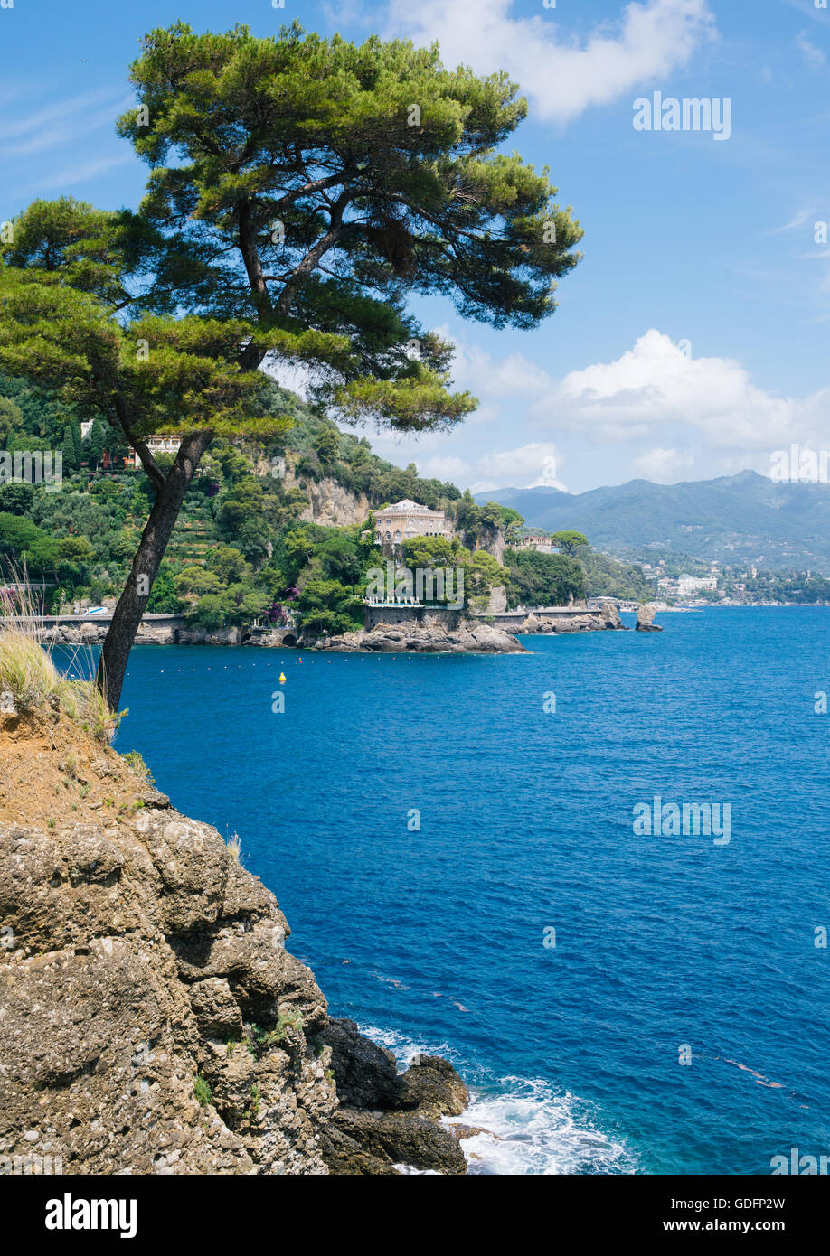 Villa à proximité de Portofino Banque D'Images